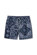 Navy Bandana Print Swimtrunk