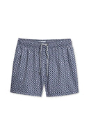 Navy Turtle Pattern Swimtrunk