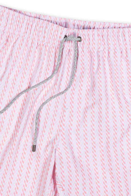 Orange Pattern Swimtrunk details