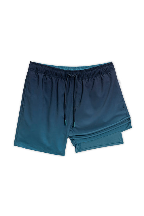 Dark Teal Performance Swimtrunk detail