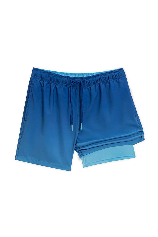 Bright Blue Performance Swimtrunk detail