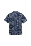 Navy Bandana Print Shirt back