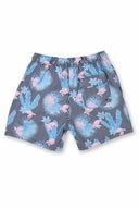 Black Stripes Printed Boys Swim Trunk back
