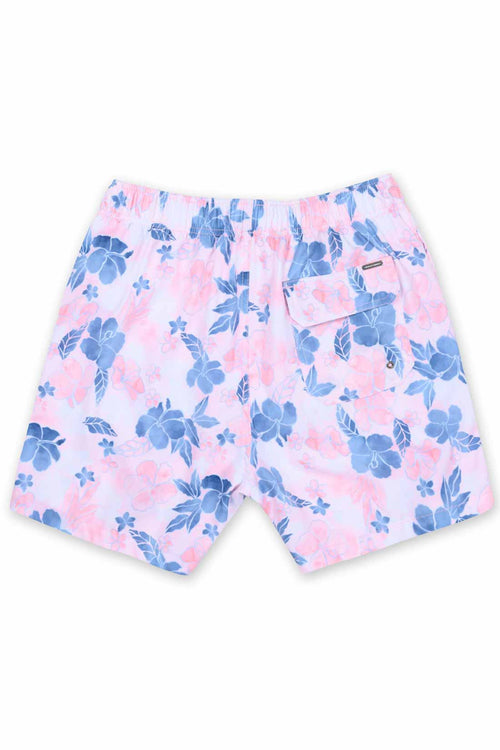 Flowers Printed Boys Swim Trunk back