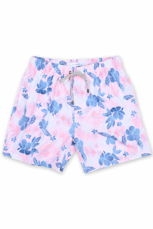 Flowers Printed Boys Swim Trunk