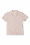 Tan Box Dobby Camp Shirt