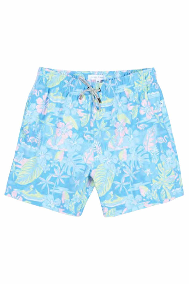 Tropical Print Swim Trunk