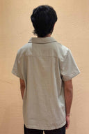 Sage Solid Waffle Shirt back