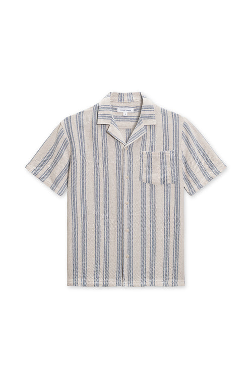 Sand Basket Weave Camp Shirt