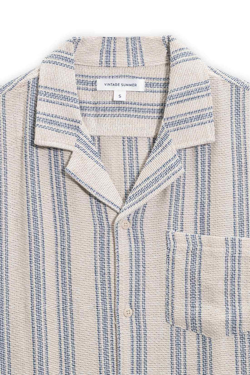 Sand Basket Weave Camp Shirt detail