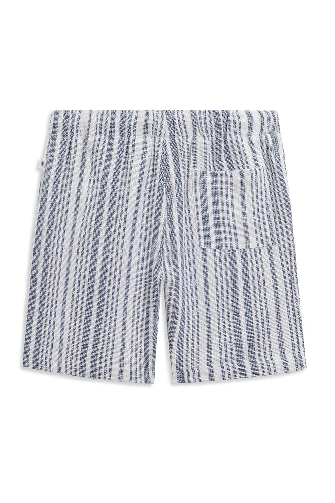 Navy Basket Weave Short
