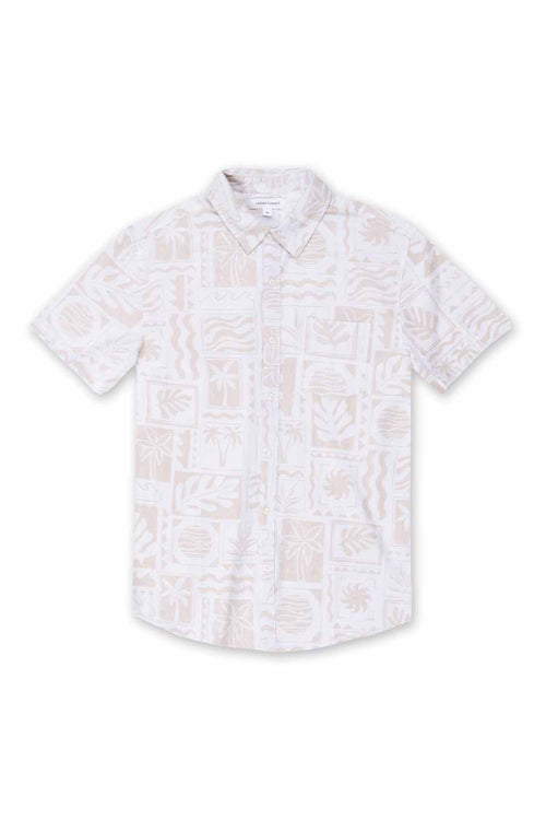 Tan Patchwork Shirt