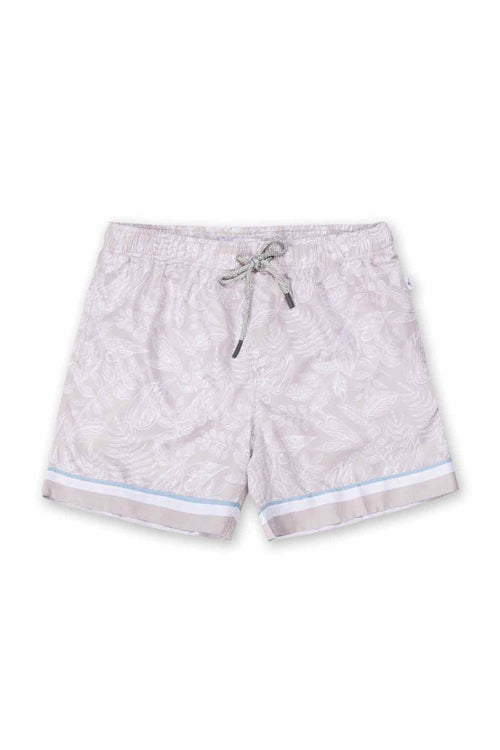 Brown Printed Ponji Swimtrunk