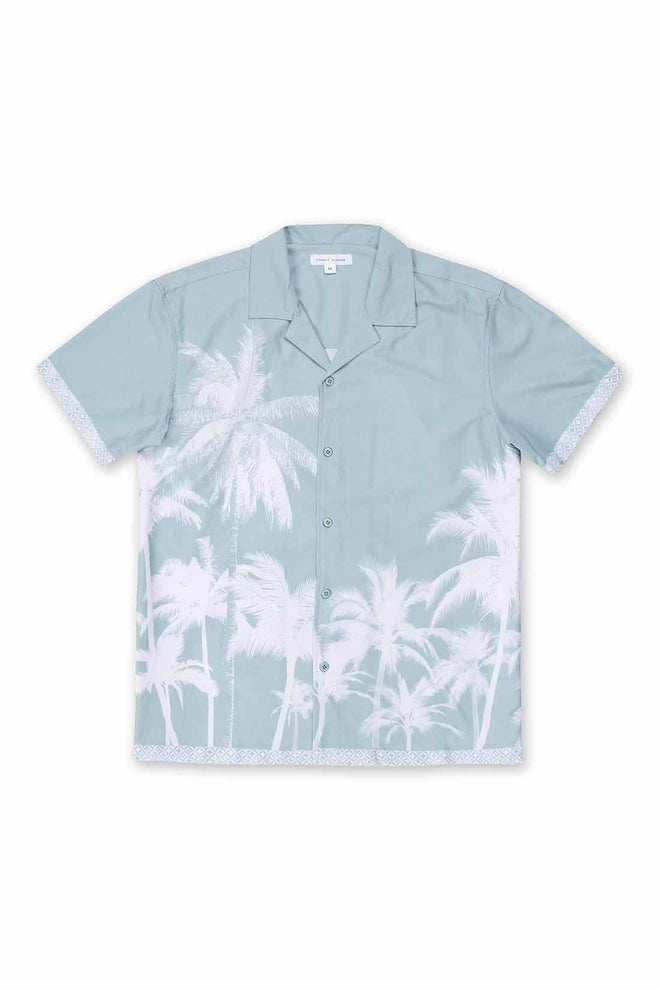 Printed Green Palms Shirt