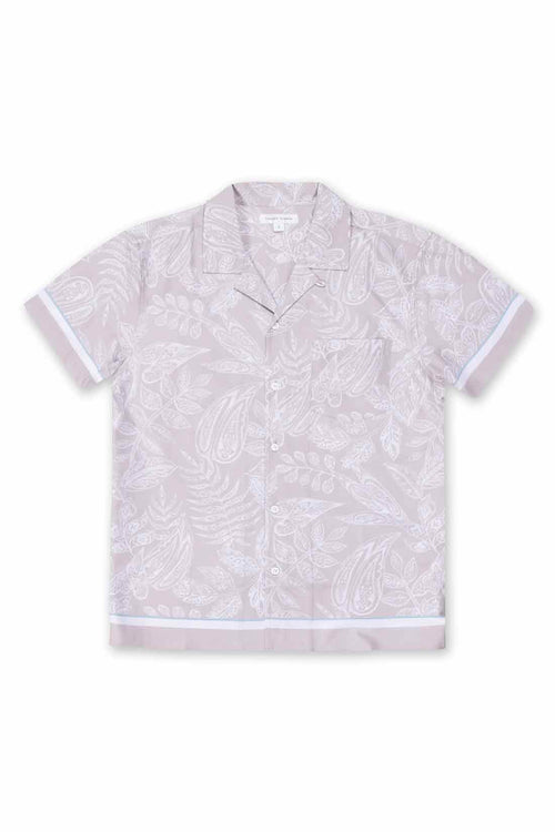 Brown Printed Premium Camp Shirt