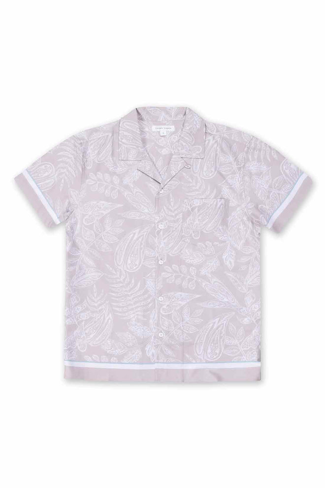 Brown Printed Premium Camp Shirt