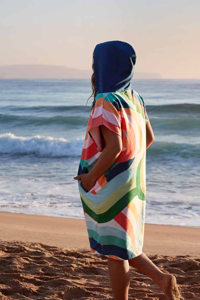 Dock and Bay Fruit Loops Poncho side