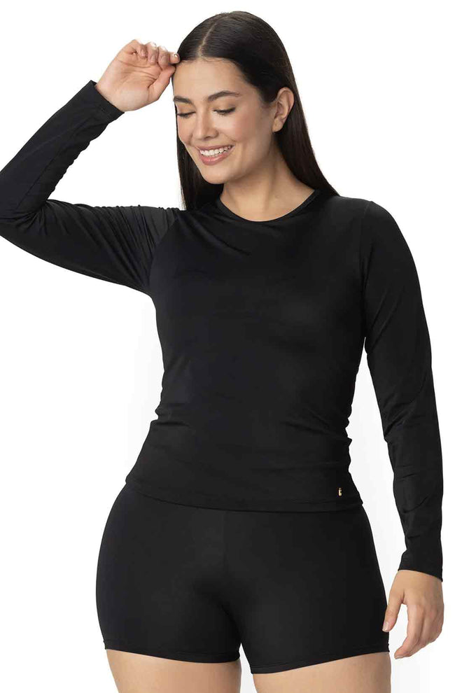 Garotas Black Acuafit Shorts