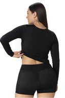 Garotas Black Acuafit Shorts back