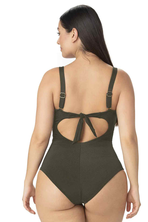 Garotas Ciara Green One Piece back