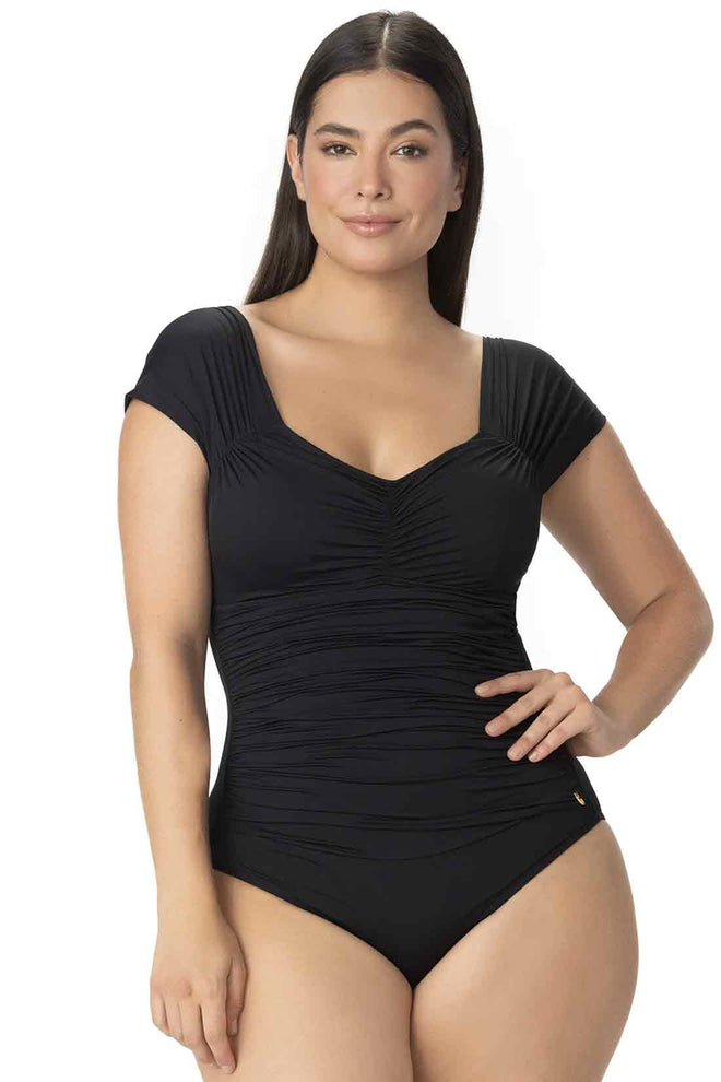 Garotas Black Essentials One Piece front