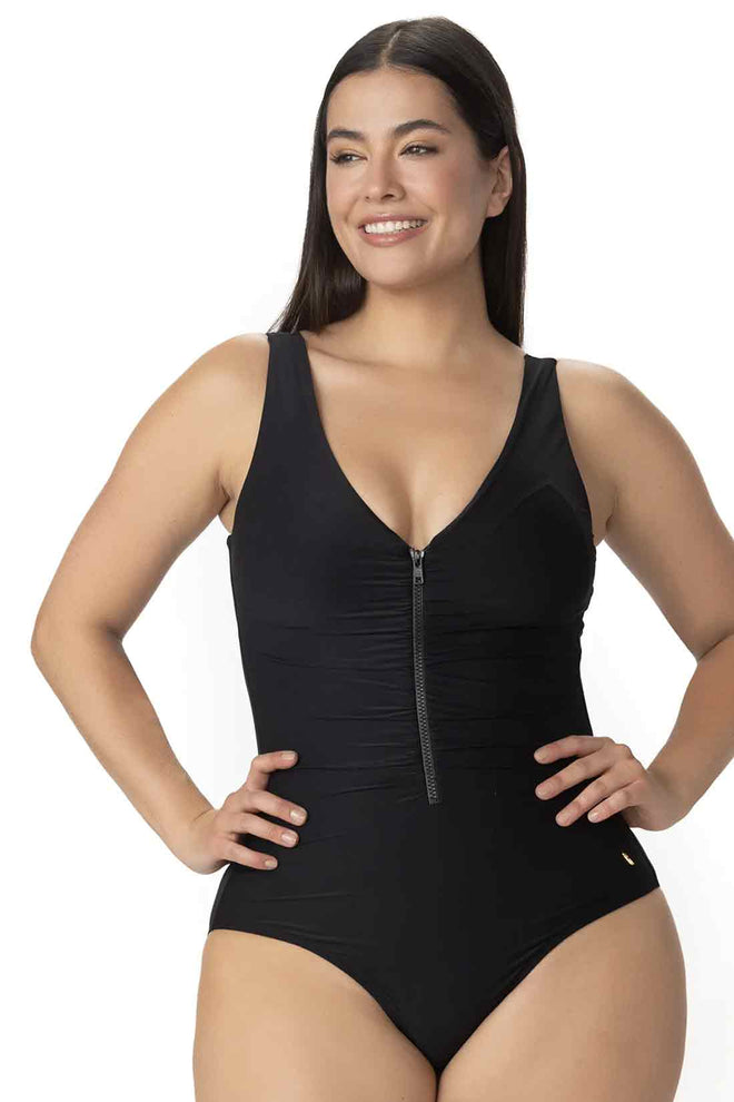 Garotas Black Essentials Sporty One Piece