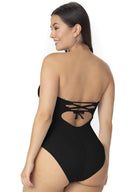 Garotas Black Essentials Cups One Piece back strapless