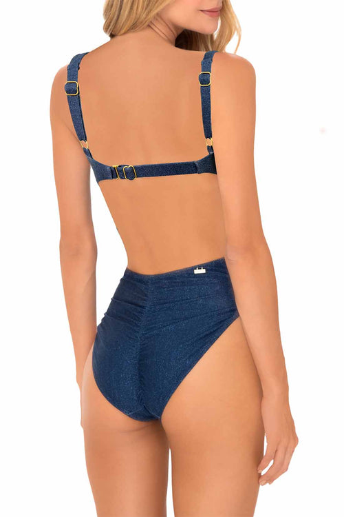 Milonga Lunelly Blue Metallic One Piece back