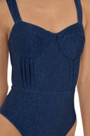 Milonga Lunelly Blue Metallic One Piece details