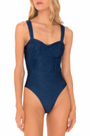 Milonga Lunelly Blue Metallic One Piece front