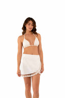Milonga Marfil Tassel Skirt