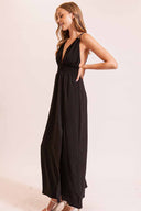 Marissa Black Maxi Dress side