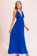 Marissa Blue Maxi Dress side