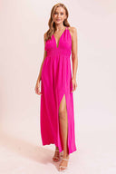Marissa Hot Pink Maxi Dress