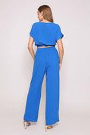 Martina Blue Pants Set back