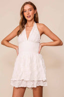 Alba White Halter Romper