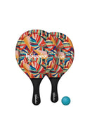 Rainbow Palm Leaves Beach Paddle Set