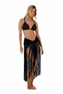 Milonga Black Fringes Skirt