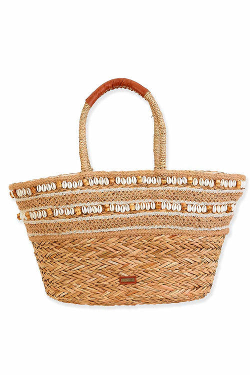 Natural Sea Grass Shoulder Tote Bag