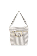 Black Striped Tote Bag