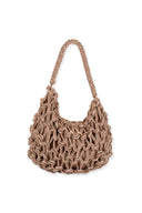 Tan Cotton Scoop Tote Bag