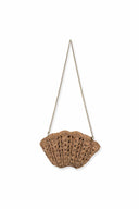 Tan Poly Cord Shoulder Tote