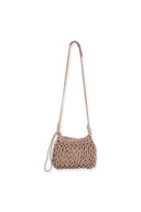 Tan Poly Cotton Crossbody
