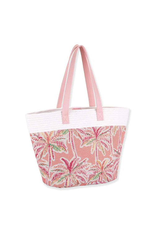 Pink Cotton Shoulder Tote