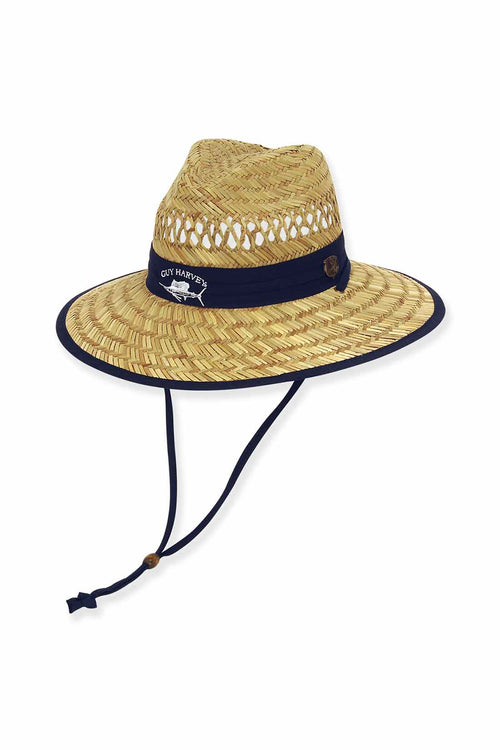 Navy Rush Straw Safari Hat