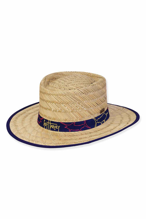 Seagrass Rush Straw Gambler Hat