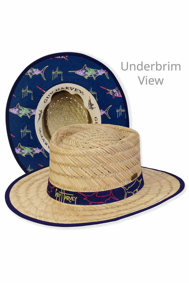 Seagrass Rush Straw Gambler Hat