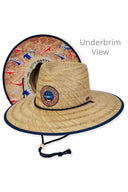 Seagrass Rush Straw Safari Hat detail