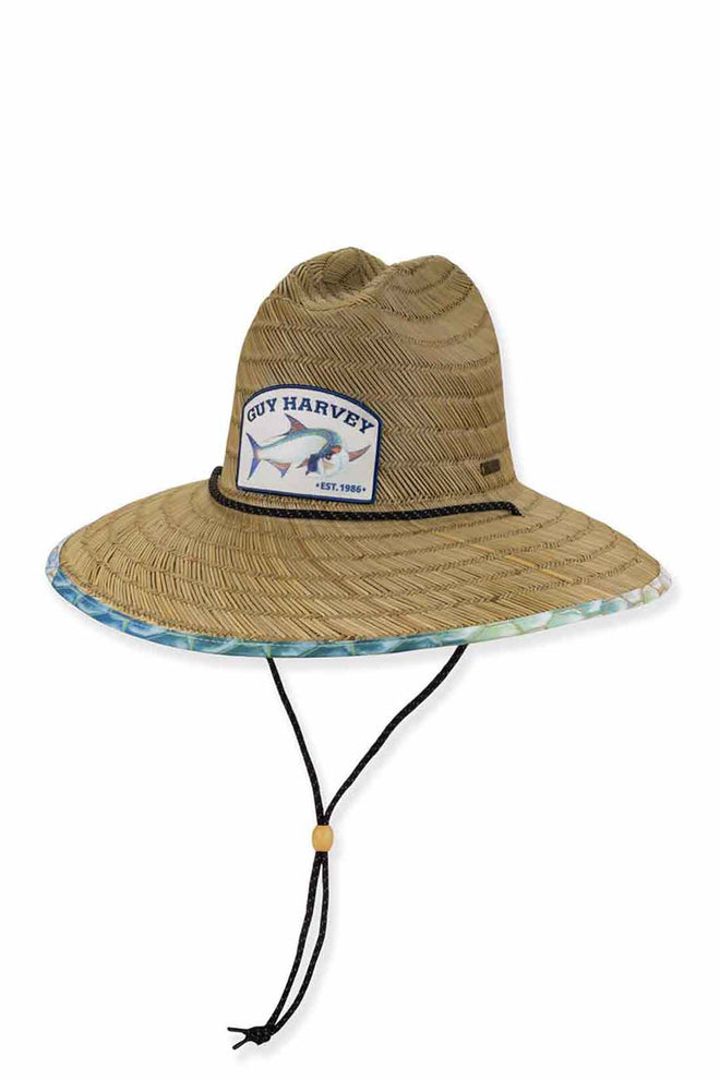 Natural Rush Straw Lifeguard Hat