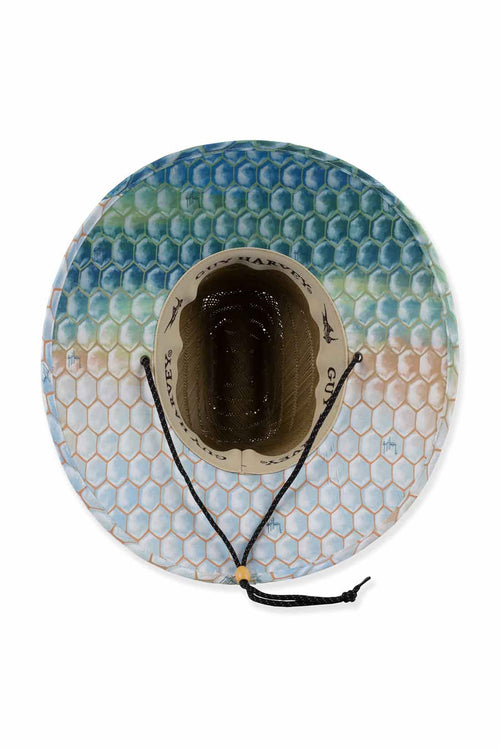 Natural Rush Straw Lifeguard Hat detail